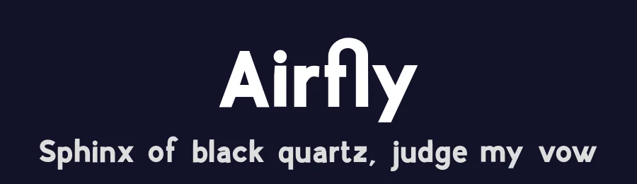 Airfly by Shaped Fonts — Sans Serif Font — thumbnail 2