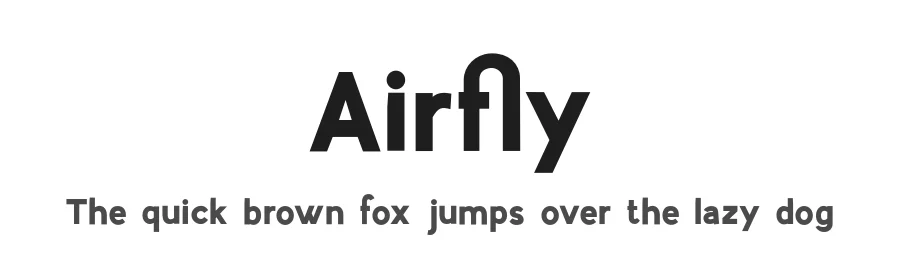 Airfly by Shaped Fonts — Sans Serif Font