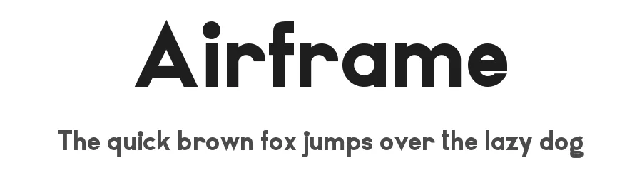 Airframe by Edric Studio — Sans Serif Font
