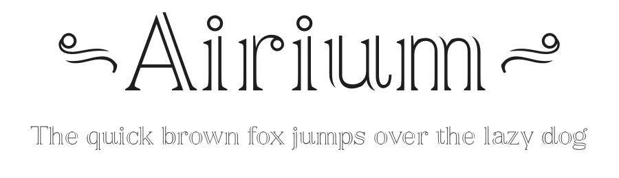 Airium by MΓ₯ns GrebΓ€ck β Sans Serif Font