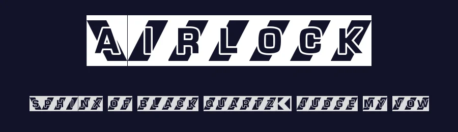 Airlock by Anthony Robinson — Display Font — thumbnail 2
