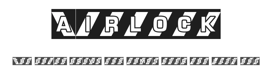 Airlock by Anthony Robinson — Display Font