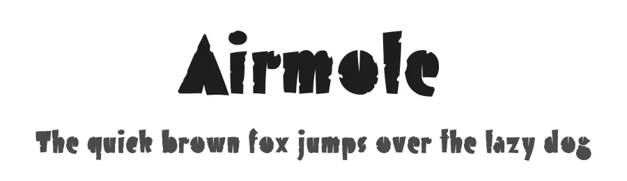 Airmole by Typodermic Fonts — Decorative Font