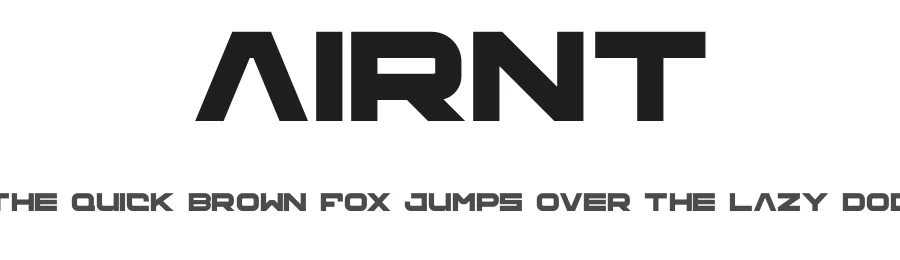 Airnt by Sesohq β Display Font