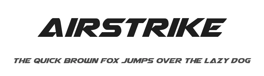 Airstrike by Iconian Fonts — Display Font