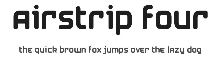 Airstrip Four by Vic Fieger — Display Font