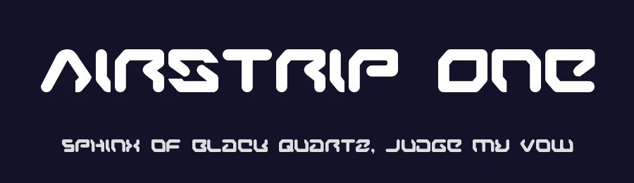 Airstrip One by Iconian Fonts — Display Font — thumbnail 2