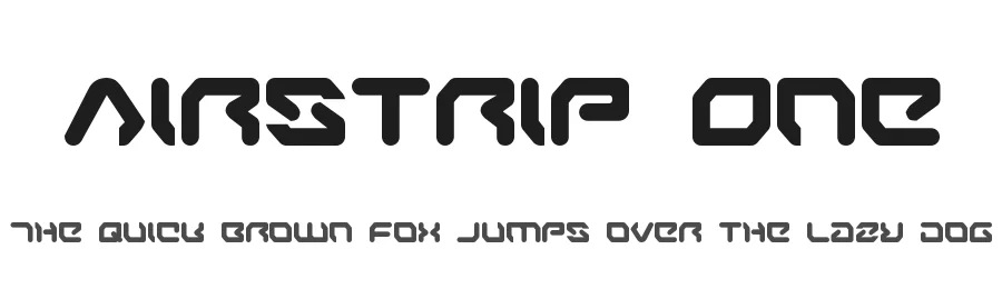 Airstrip One by Iconian Fonts — Display Font
