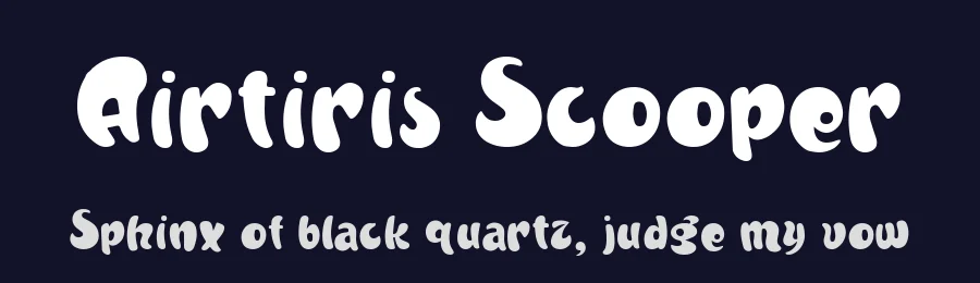 Airtiris Scooper by Risal Dan — Decorative Font — thumbnail 2