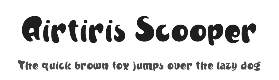 Airtiris Scooper by Risal Dan — Decorative Font