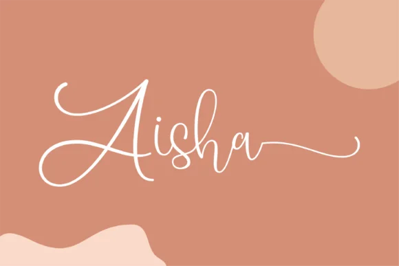Aisha Font by Toko Laris Djaja by Toko Laris Djaja — Script Handwritten Font