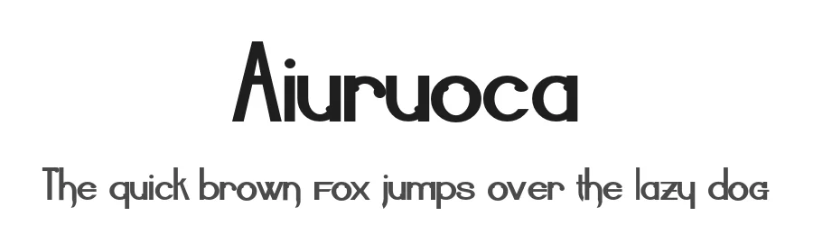 Aiuruoca by Matias Romero — Sans Serif Font