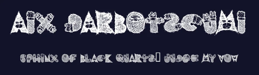 AIx Darbotzcumi by Ritchtype — Decorative Font — thumbnail 2