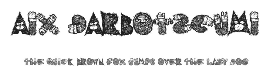 AIx Darbotzcumi by Ritchtype — Decorative Font