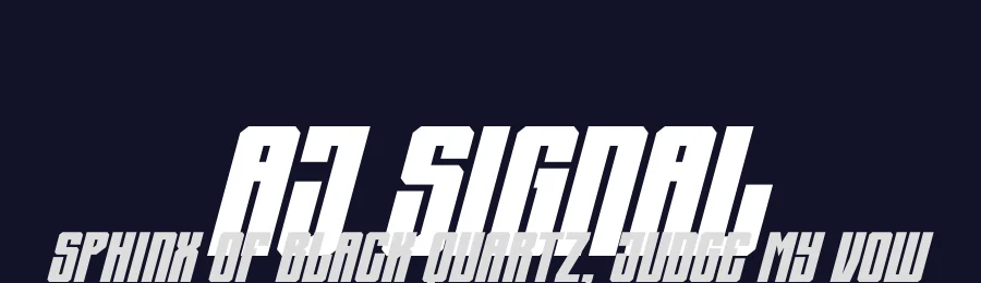 AJ Signal by Linecreative — Display Font — thumbnail 2