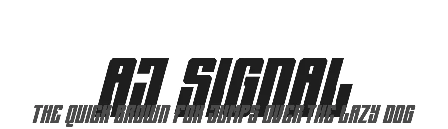 AJ Signal by Linecreative — Display Font