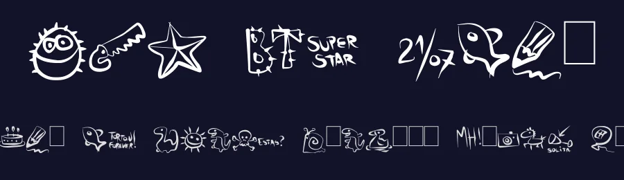 AJC BT Font by Ana Jesus BT Cantera — Dingbats Font — thumbnail 2