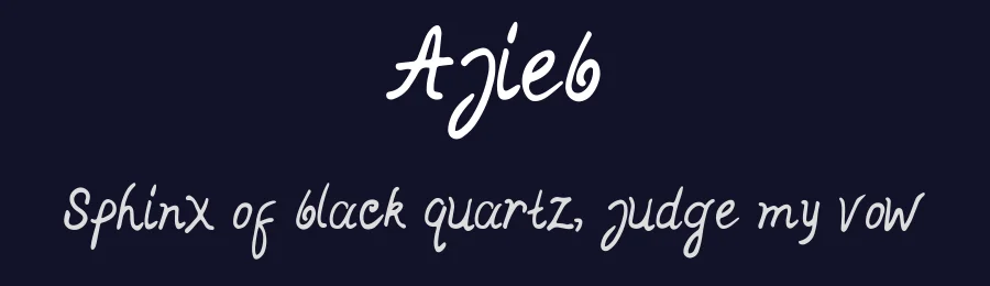Ajieb by MJB Letters — Script Handwritten Font — thumbnail 2