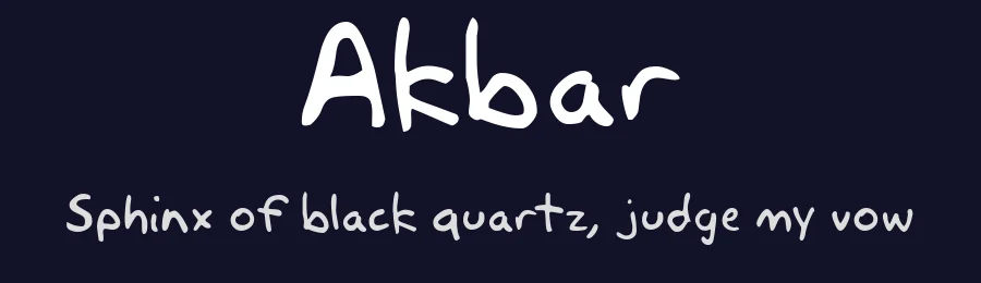 Akbar by Jon Bernhardt — Script Handwritten Font — thumbnail 2