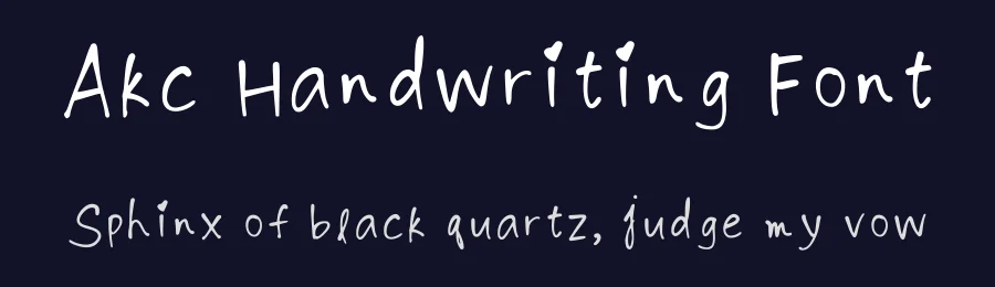 Akc Handwriting Font by Aisha Kristine Chong — Script Handwritten Font — thumbnail 2
