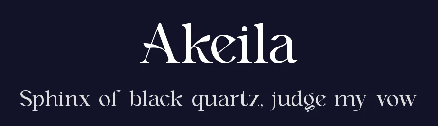 Akeila by Slide Shoot Type — Serif Font — thumbnail 2