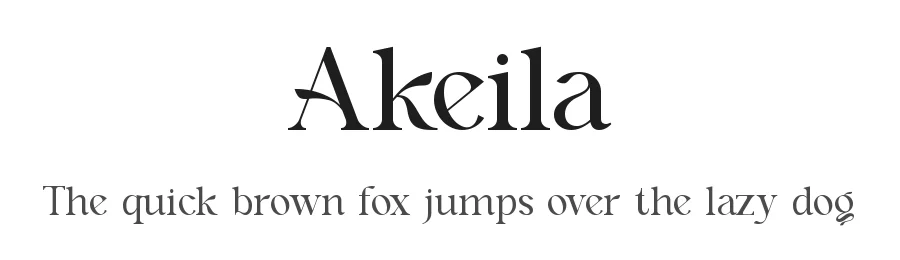 Akeila by Slide Shoot Type — Serif Font