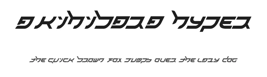 Akihibara Hyper by Eternal Maelstrom Studios — Display Font