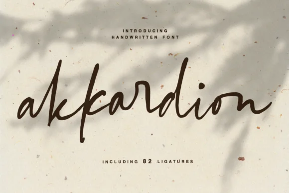 Akkardion Font by enyaaa90 — Script Handwritten Font