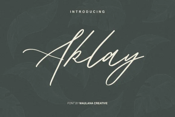 Aklay Font by Maulana Creative — Script Handwritten Font