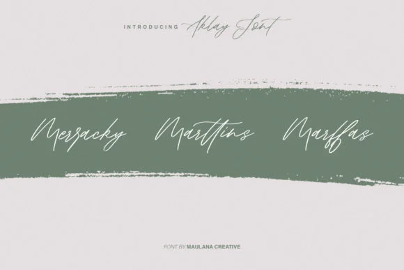 Aklay Font by Maulana Creative — Script Handwritten Font — thumbnail 7