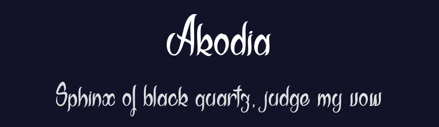 Akodia by dcoxy - Greg Medina — Script Handwritten Font — thumbnail 2