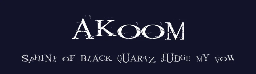 Akoom by Veredgf — Decorative Font — thumbnail 2