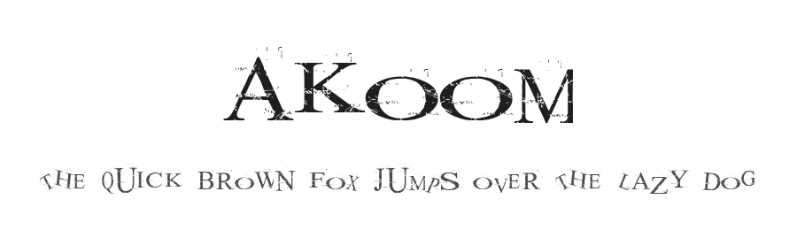Akoom by Veredgf — Decorative Font