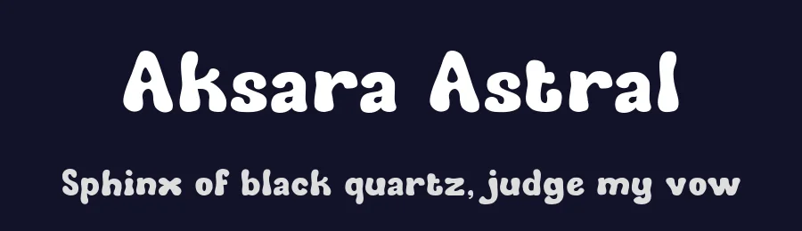 Aksara Astral by Eko Kurniawan — Decorative Font — thumbnail 2