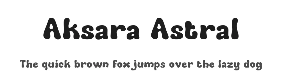 Aksara Astral by Eko Kurniawan — Decorative Font