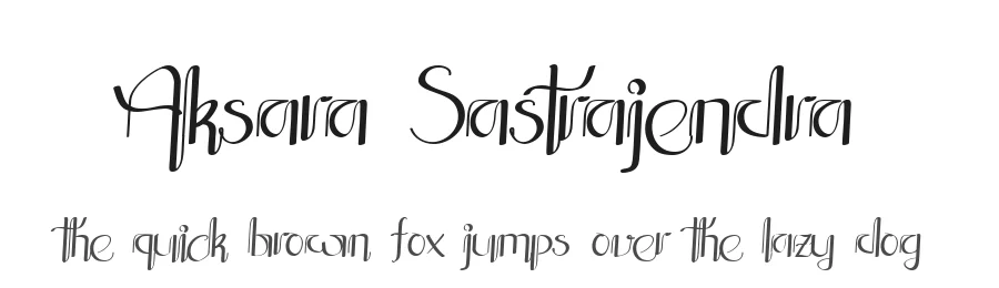Aksara Sastrajendra by Nuryanto Dwi — Decorative Font