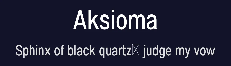 Aksioma by Zafara Studios — Sans Serif Font — thumbnail 2