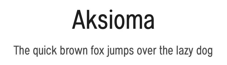 Aksioma by Zafara Studios — Sans Serif Font