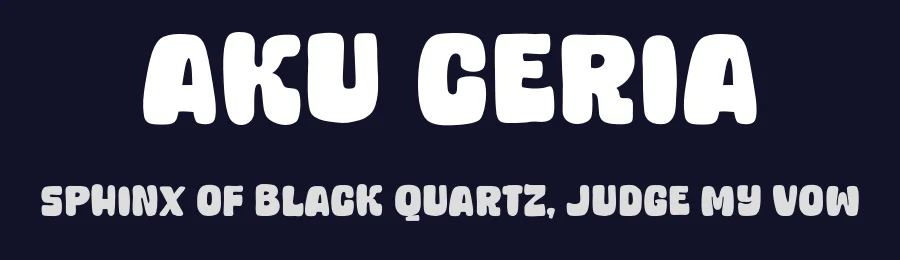 Aku Ceria by Khurasan — Decorative Font — thumbnail 2