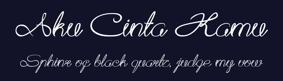 Aku Cinta Kamu by weknow — Script Handwritten Font — thumbnail 2