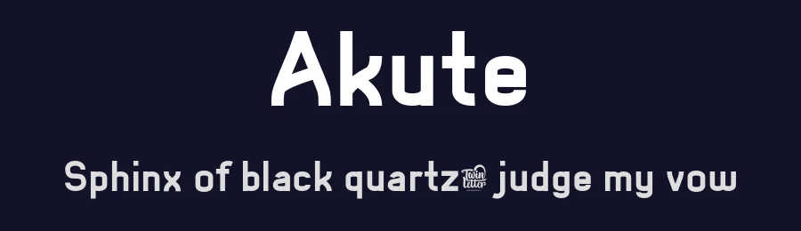 Akute by twinletter — Sans Serif Font — thumbnail 2