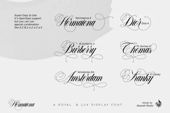 AL Hermaiona Font by Aluyeah Studio — Script Handwritten Font — thumbnail 8