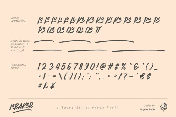 AL LeBaker Font by Aluyeah Studio — Script Handwritten Font — thumbnail 7