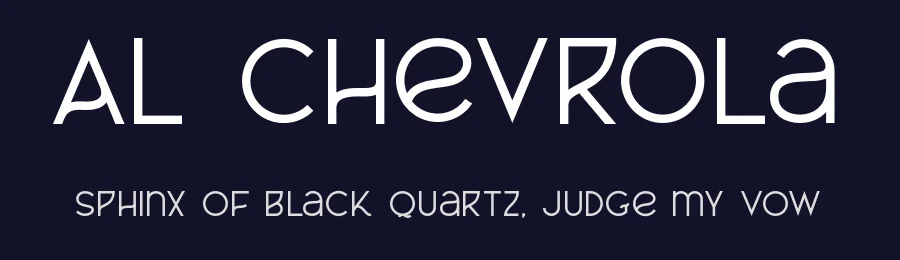 Al Chevrola by Aluyeah Studio — Decorative Font — thumbnail 2