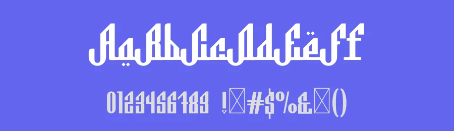 Al Hanin by Gilang Ternadho — Decorative Font — thumbnail 3
