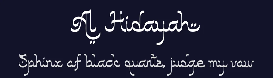 Al Hidayah by Denustudios — Decorative Font — thumbnail 2