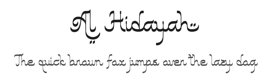 Al Hidayah by Denustudios — Decorative Font