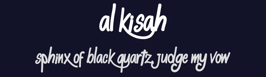 Al Kisah by Izallazi — Decorative Font — thumbnail 2
