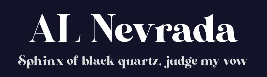 AL Nevrada by Aluyeah Studio — Serif Font — thumbnail 2