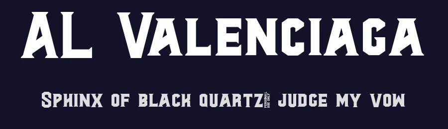 AL Valenciaga by Aluyeah Studio — Sans Serif Font — thumbnail 2